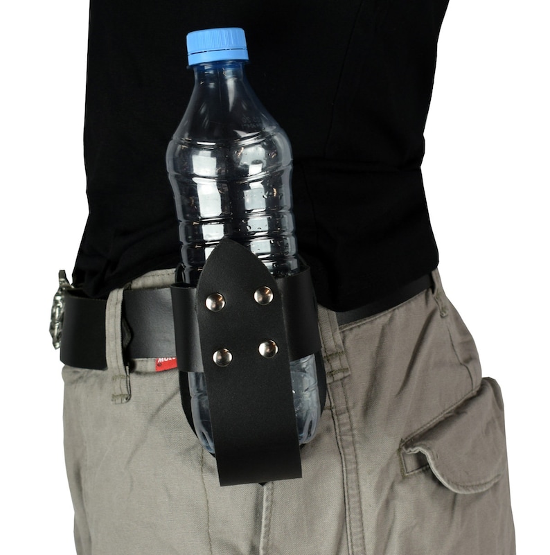 Leather Belt Bottle Holder Etsy