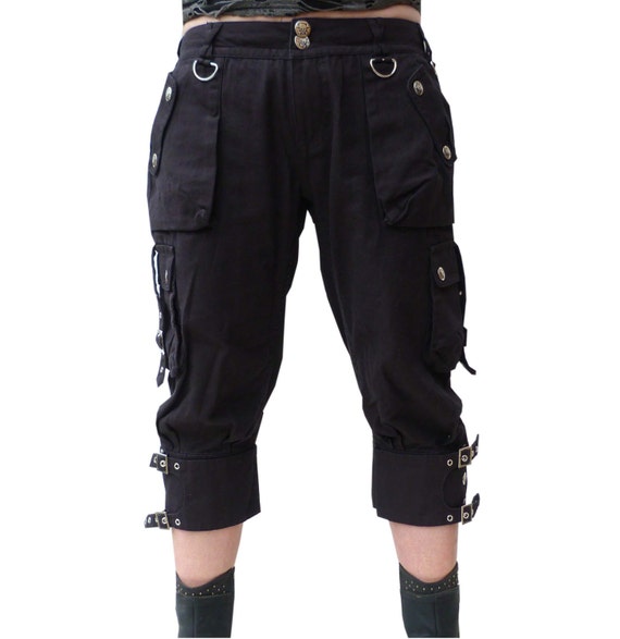 three quarter cargo pants for ladies