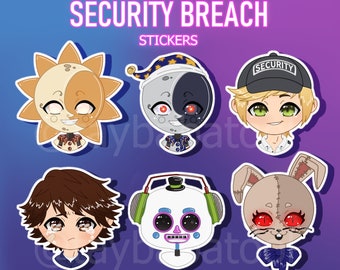 FNAF Security Breach Chibi Character Stickers Monstermaker -  Norway