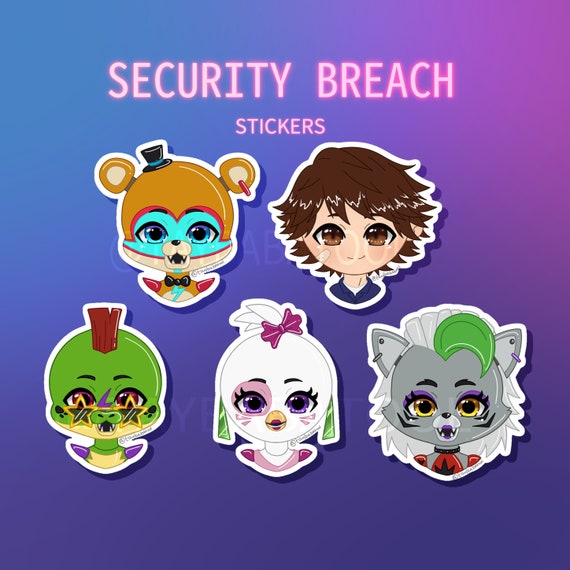 8-bit FNAF World - Five Nights At Freddys - Sticker