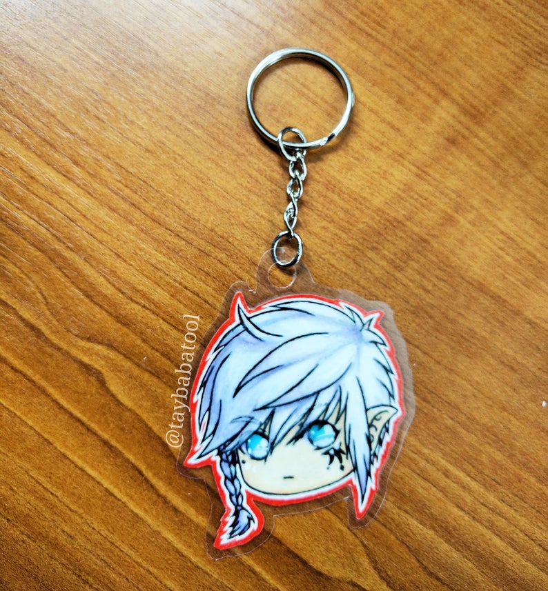 Custom Keychain Commission Chibi Art Keyring Anime and Kpop Etsy