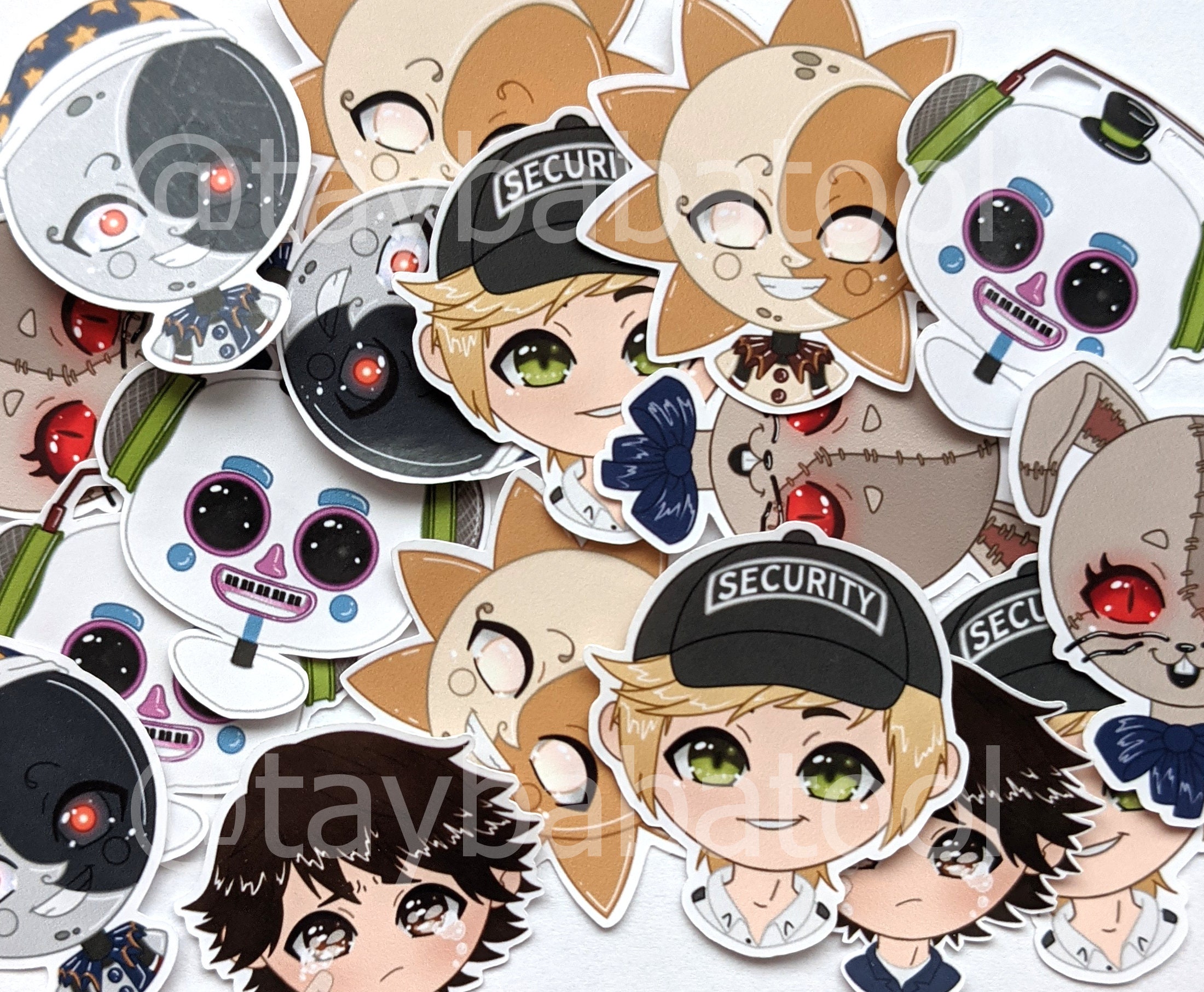 FNAF Security Breach Chibi Character Stickers Monstermaker -  Norway