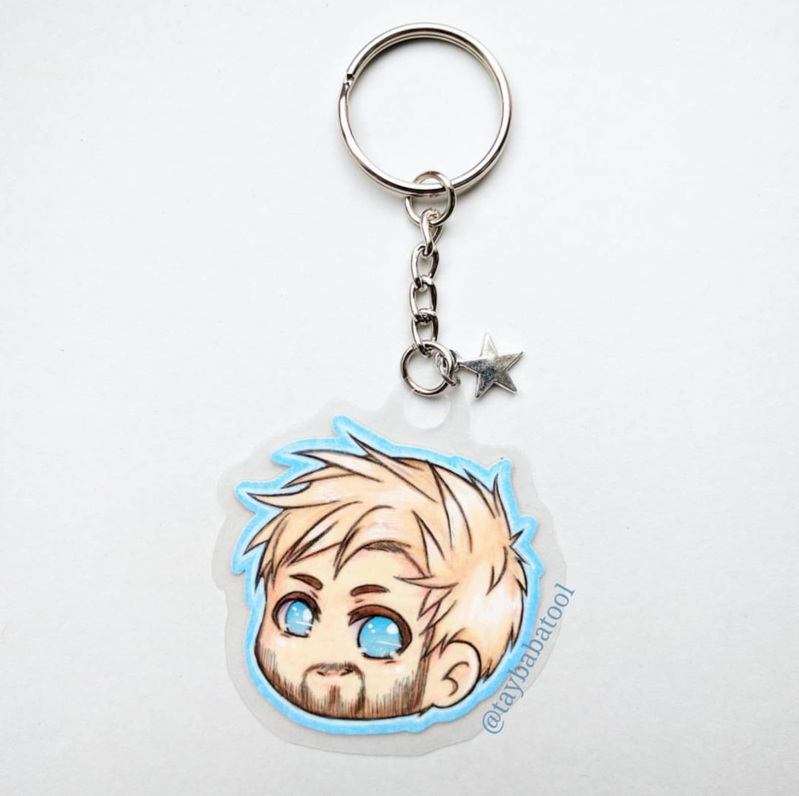 Custom Keychain Commission Chibi Art Keyring Anime and Kpop Etsy