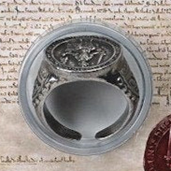 Medieval Magna Carta Seal Pewter Ring