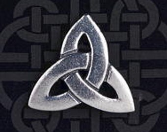 Keltischer Triquetra Knoten Pewter Pin Badge