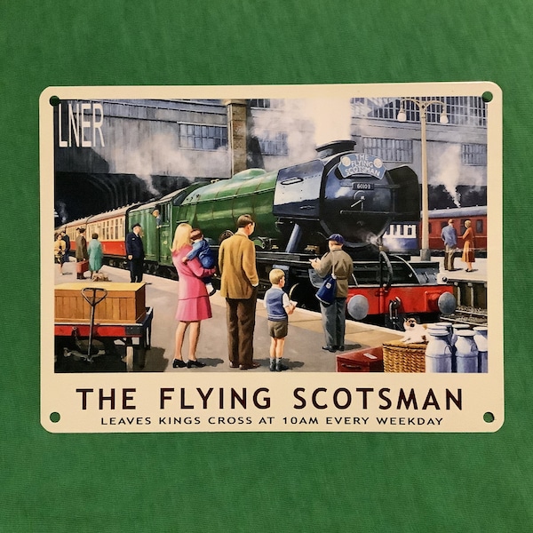The Flying Scotsman - Metal Wall Hanging Sign