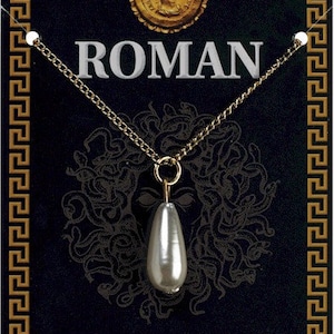 Roman Pearl Pendant On A Chain