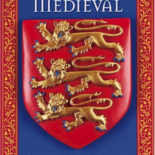 Medieval Three Lions Shield Fridge Magnet