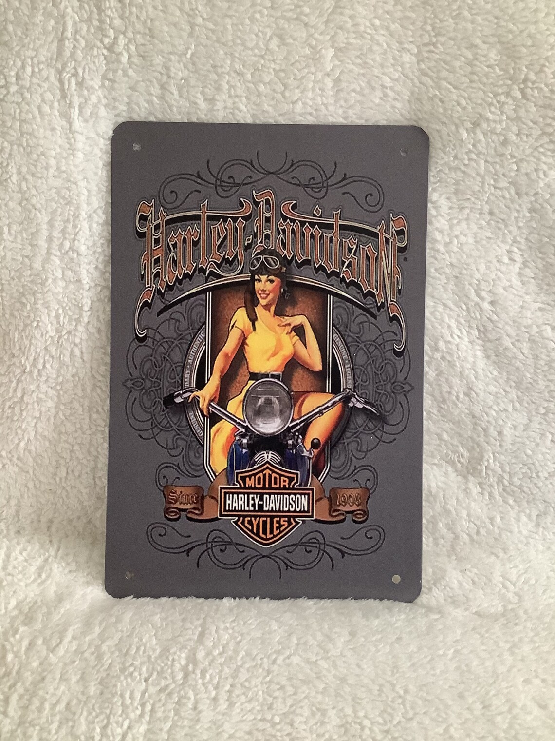 Harley Davidson Design 17 Retro / Vintage Metal Wall Etsy