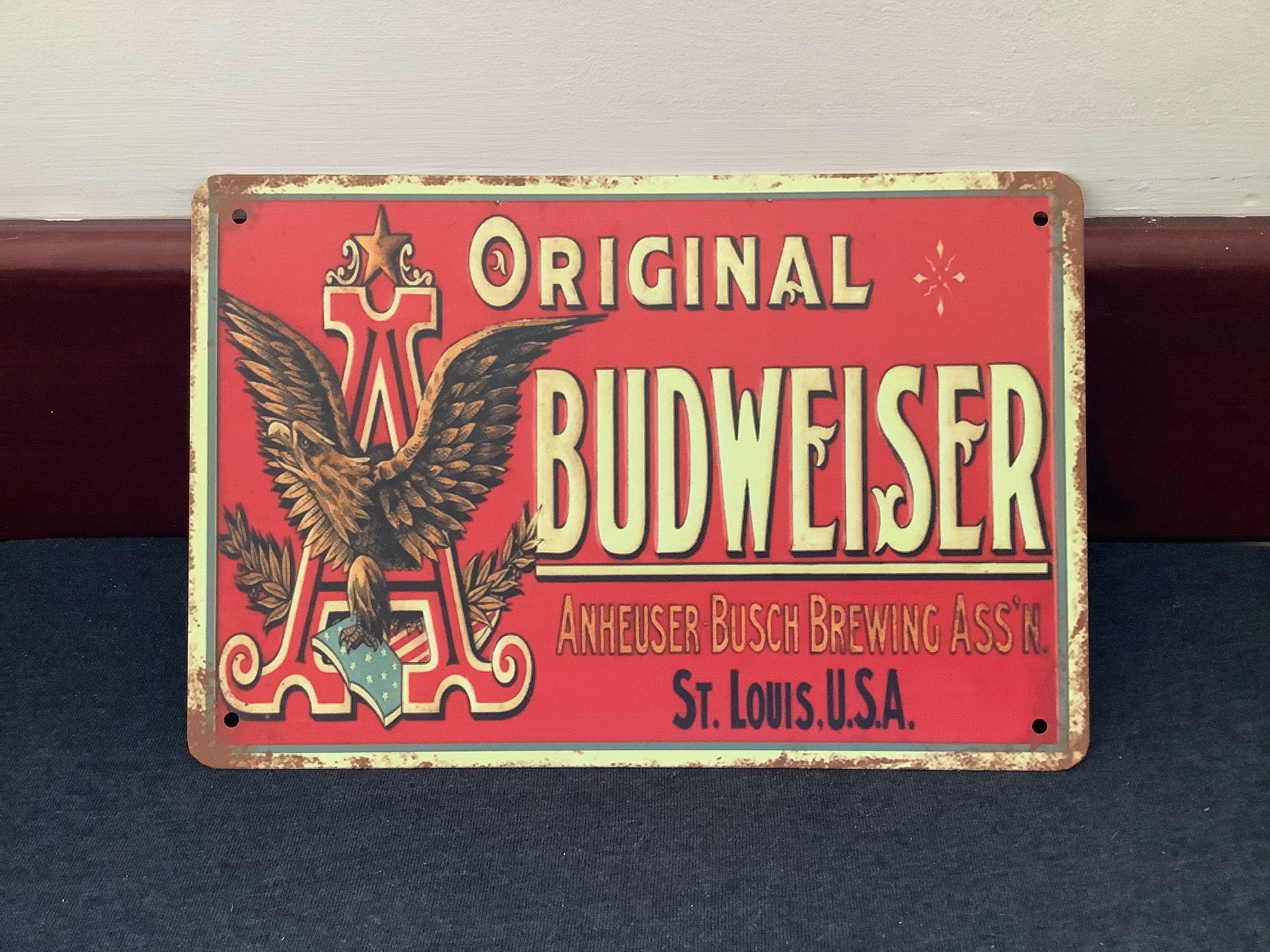 Budweiser Metal Signs for sale Only 2 left at 65