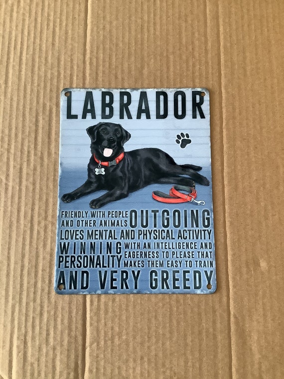 Black Labrador Metal Wall Hanging Sign Etsy