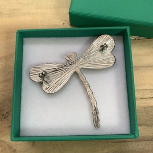 Dragonfly Inlaid Paua Shell Brooch TJ314 image 5