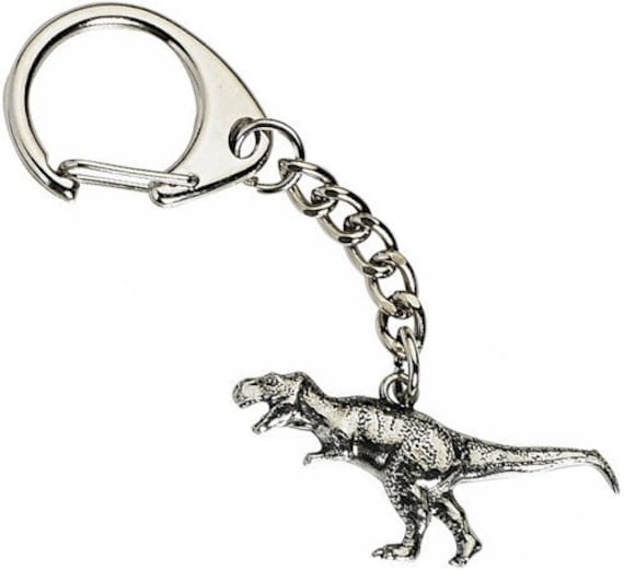 Stegosaurus Keyring Beautiful Pewter Dinosaur Keychain