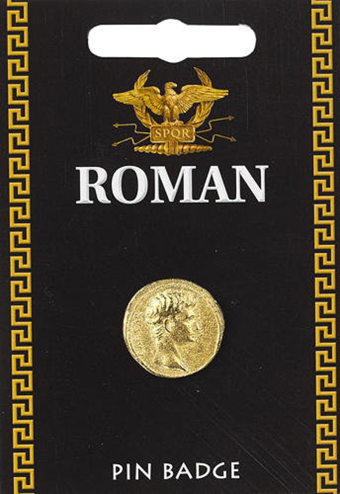 Roman Gold Coin Pin Badge - Etsy