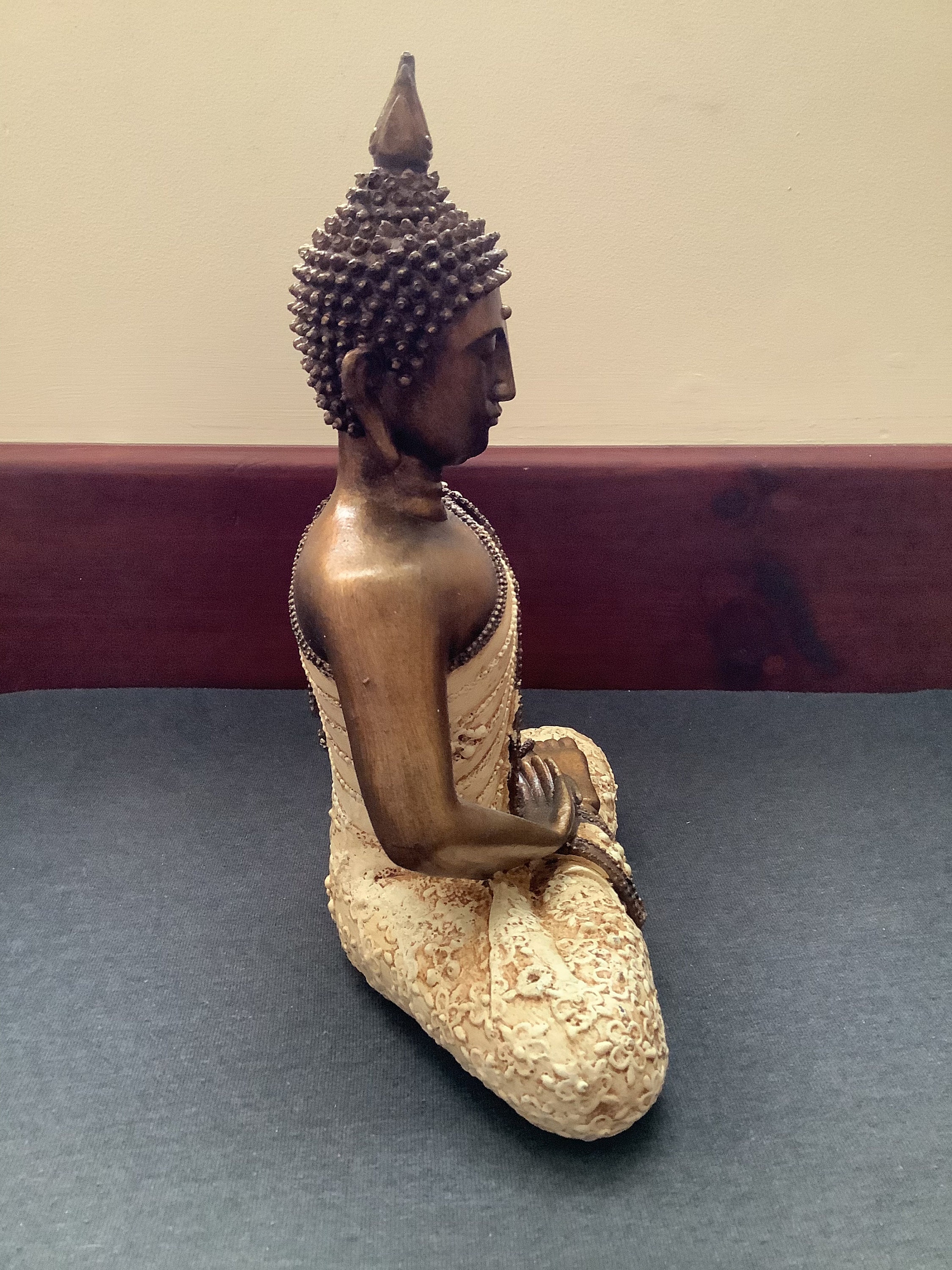 Large Meditating Thai Buddha Ornament Etsy