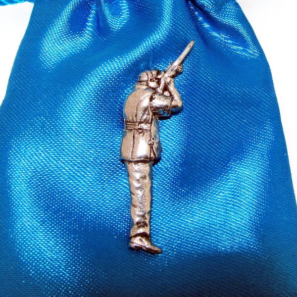 Clay Shooting Pewter Pin Badge