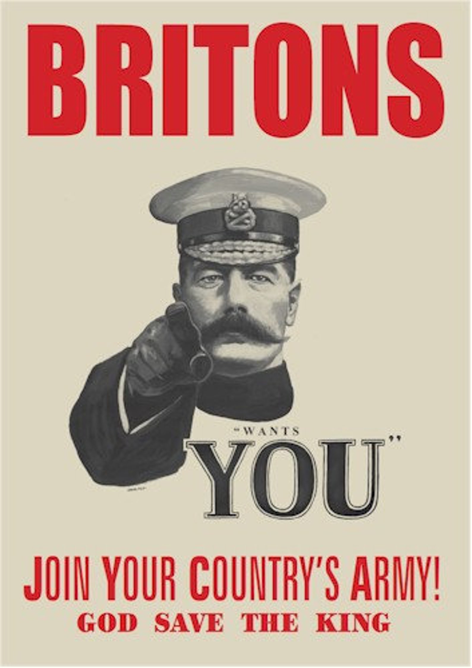 World War 1 Lord Kitchener Recruitment A3 Poster image 0