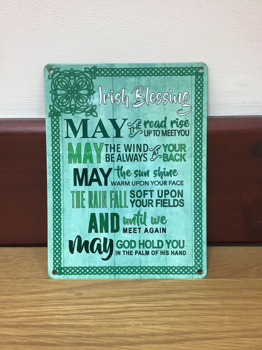 Irish Blessing Metal Wall Hanging Sign Etsy
