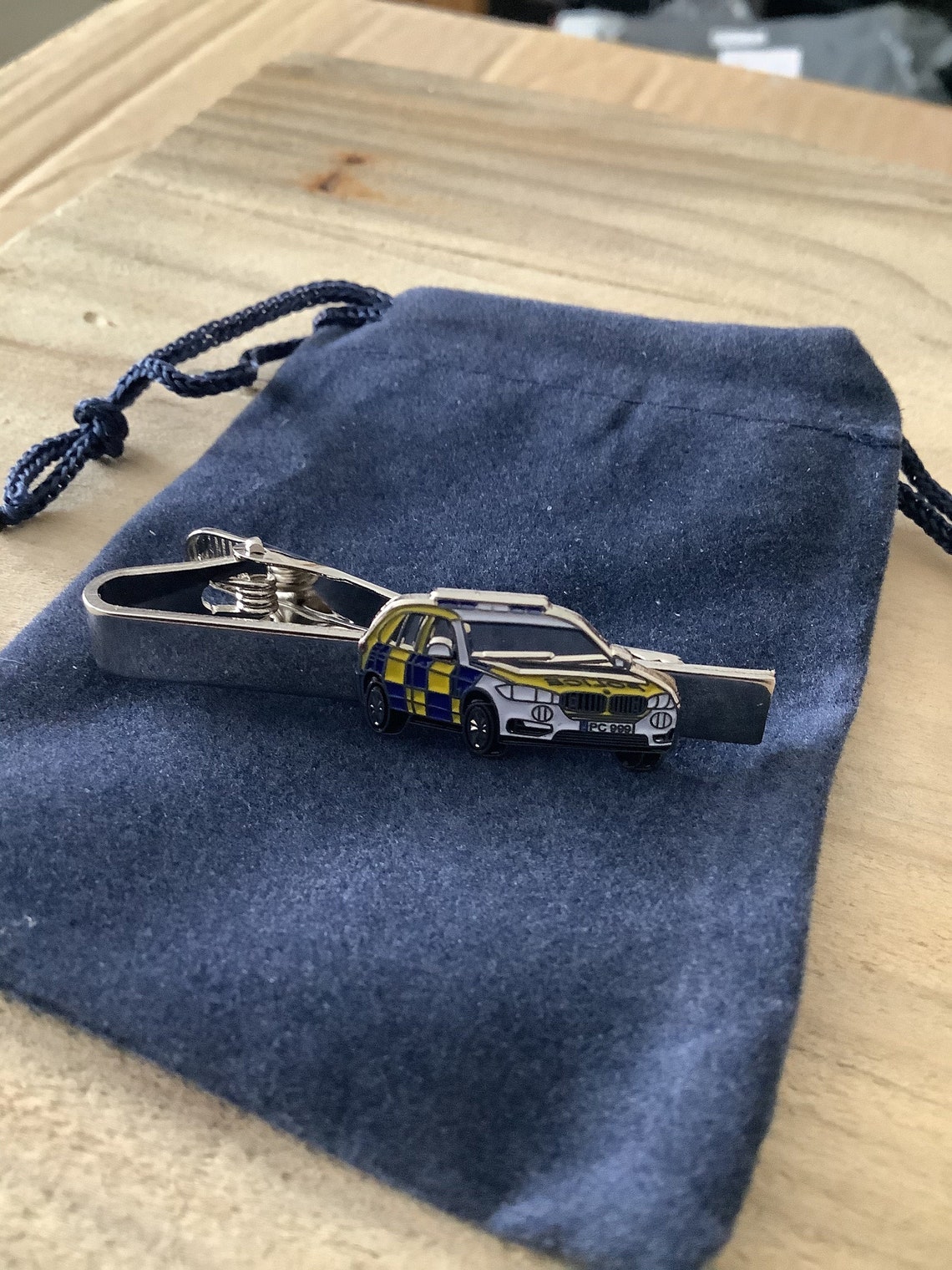 Police Car Quality Metal Tie Clip Etsy