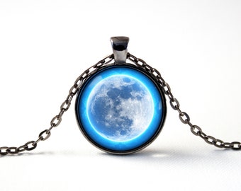 満月ジュエリー ブルームーン メンズネックレス ムーンペンダント ルナ