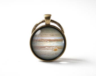 Sleutelhanger Jupiter Verjaardagscadeau Sleutelhanger Jupiter sieraden Planeet sleutelhanger Ruimte sleutelhanger Zonnestelsel Hanger Universum cadeau Kunst sleutelhanger Ster