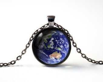 NATURALEE Earth 中村竜 チャーム ネックレス 地球 地球儀 地球ネックレス 地球儀 惑星ギフト 旅行ペンダント 地球アート 惑星