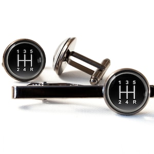 Zahnrad stick Auto Zugstange manuellen Getriebe Auto Geschenk fünf Geschwindigkeit Manschettenknöpfe Krawattennadel Mechaniker Schmuck Geschenk für Freund Geschenk für ihn Treiber
