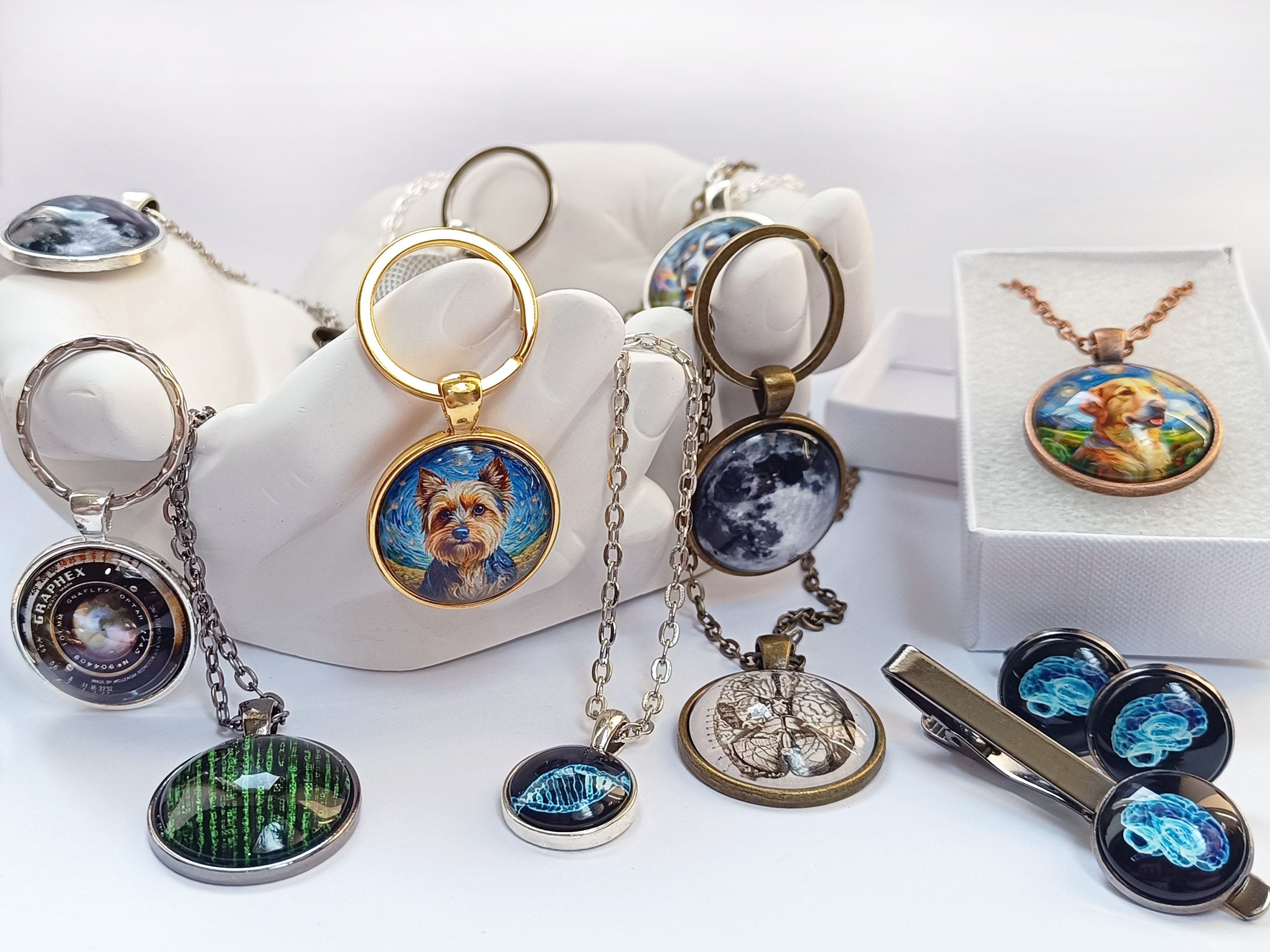 満月ジュエリー ブルームーン メンズネックレス ムーンペンダント ルナ