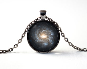 Galaxy necklace Astronomy jewelry Universe Space necklace Wife gift Gift for Mom Nebula pendant Cosmos Gift for men Birthday jewelry Stars