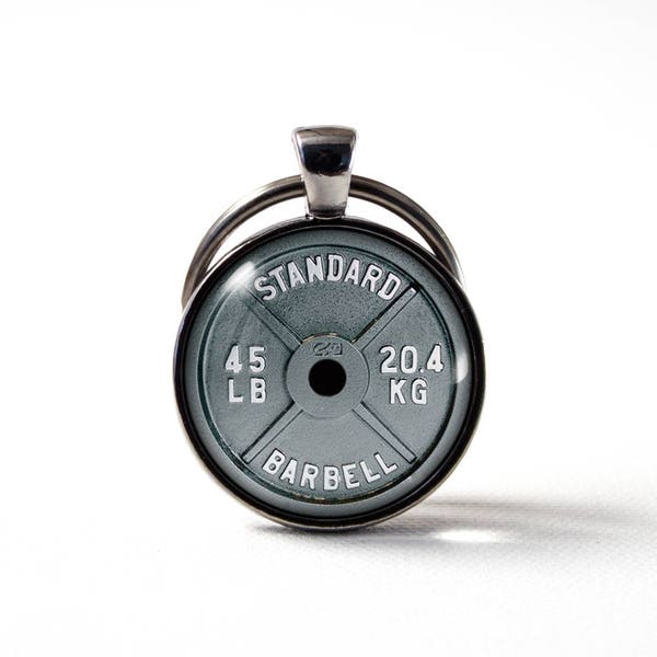 Dumbbell Barbell porte-clés Haltérophilie D’entraînement keyring Fitness bijoux Fitness porte-clés Pendentif pour hommes Barbell porte-clés Bodybuilding