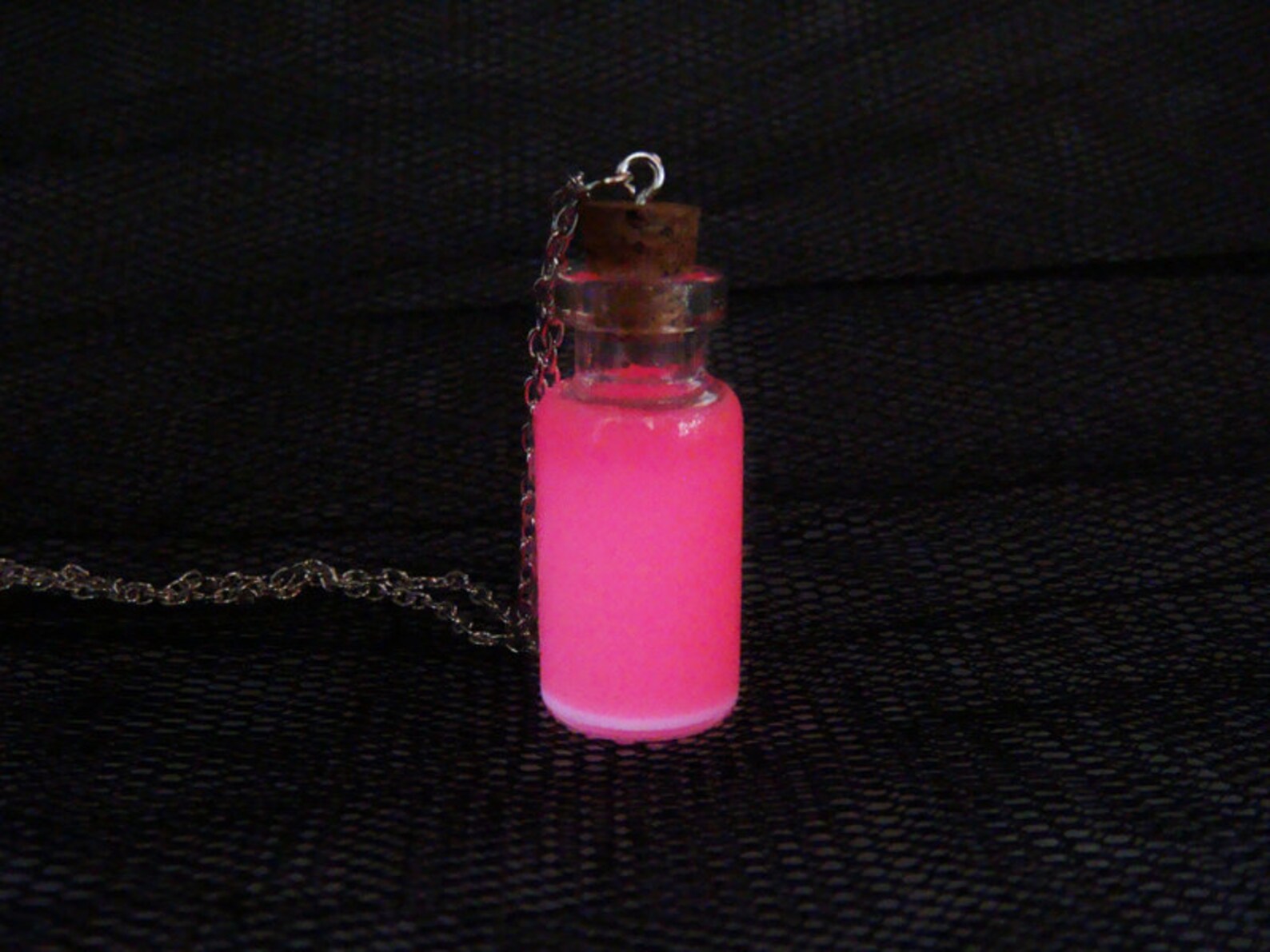 Love Potion Glowing Bottle Necklace Vial Necklace Glow in the Etsy
