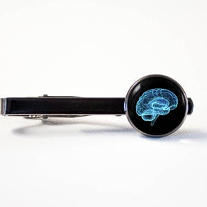 Neuroscience Tie clip Physician gift Brain tie bar Brain anatomy Doctor gift Brain art Anatomical tie clip Human Biology Brain jewellery