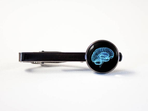 Neuroscience Tie clip Physician gift Brain tie bar Brain anatomy Doctor gift Brain art Anatomical tie clip Human Biology Brain jewellery