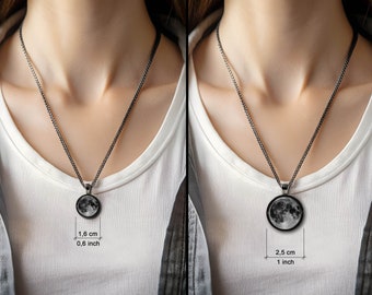 月の満ち欠けキーリング 下弦の月 キーチェーン 鍵アクセサリー 月の