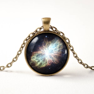 Nebula jewelry NASA Galaxy necklace Space necklace Universe pendant Cosmos gift Men pendant Women necklace Astronomy Outer space jewelry