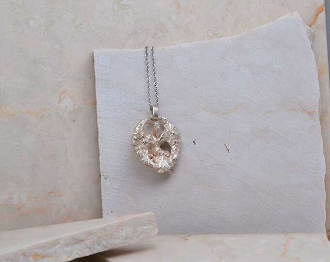UOVO DELLA VITA - Ciondolo Scultura in argento 925 - Tiratura Limitata
