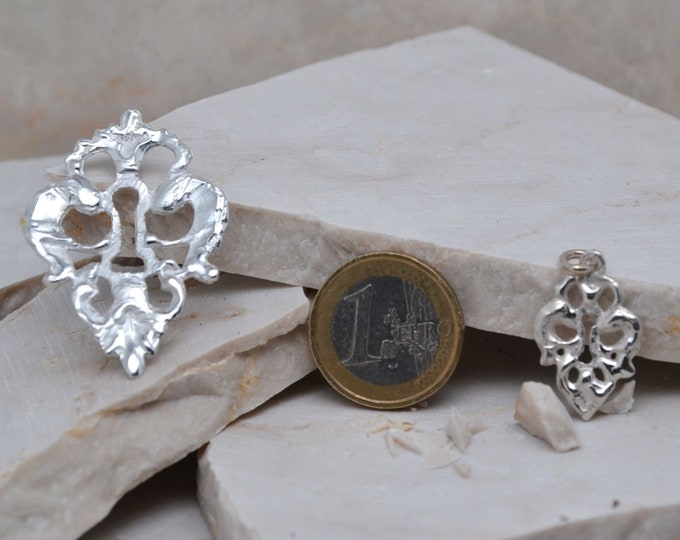 LOCK MASK pendant - 925 silver