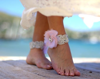 Boho ankle cuff&Freshness of spring beach wedding barefoot sandals, bangle,cuff, wedding anklet,barefoot sandal,boho sandal