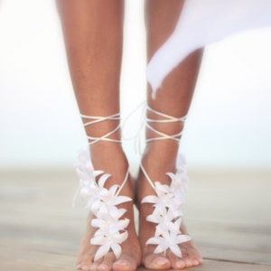 Autumn flowers barefoot sandal, beach wedding barefoot sandal,nude shoes,barefoot sandals barefoot shoes image 3