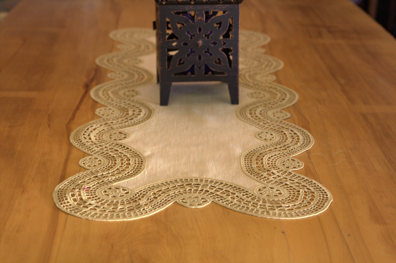 Table and Coffee Table Runner Cover Handmade Lace Cover With Etsy