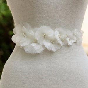 Organza flower bouquet wedding dress belt,bridal belt