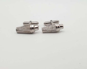 Cocktail shaker cufflinks groom special occassion jewelry