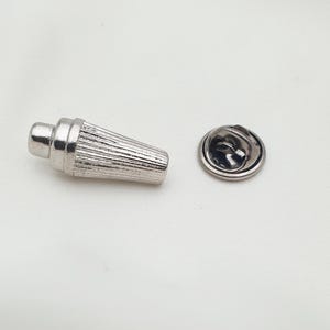 カクテルシェーカーピン、925スターリングシルバー製、LOTTEJEWELRY