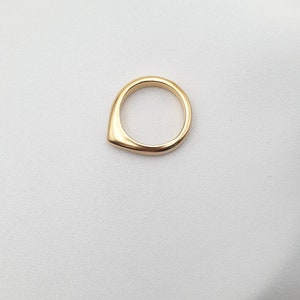 Sterling silver teardrop minimal designed stacking ring , ADALLYN Lottejewelry image 5
