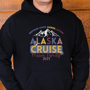 Alaska Cruise Hooded Shirt, Custom Cruise Shirt, Personalized Cruise Hoodie, Alaska Family Vacation, Alaska Cruise Hooded Sweatshirt