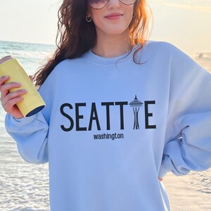 Seattle Sweatshirt, Seattle Washington Shirt, Seattle Gift, Seattle Hoodie, Seattle Souvenir, Washington State Shirt, Seattle Home Gift