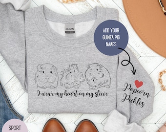 Felpa personalizzata per porcellino d'India, camicia mamma porcellino d'India, regalo per amante dei porcellini d'India, regalo personalizzato per animali domestici, regalo di Natale per porcellini d'India, regalo di compleanno