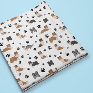 Sheltie Blanket, Shetland Sheepdog Dog Mom Gift, Velveteen Plush, Sherpa Fleece, Couch Throw, Pet Bedding, New Puppy Present, Home Decor