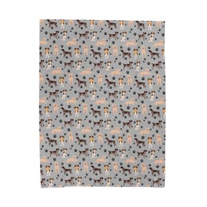 Custom Brittany/Lab Velveteen Plush Blanket image 9