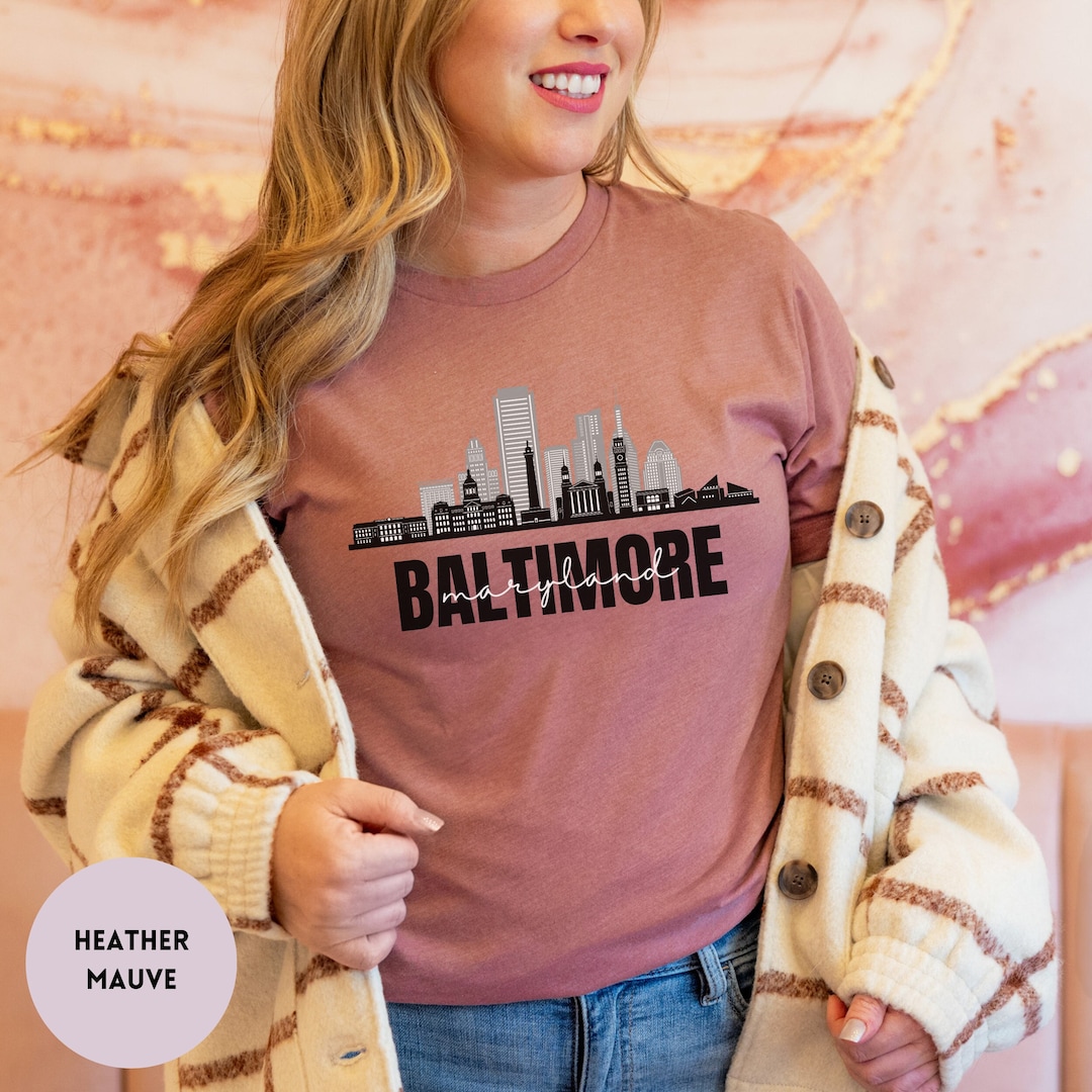 Baltimore Skyline Shirt, Baltimore Maryland Shirt, Baltimore Gift ...